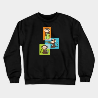 Jazz Monkeys Crewneck Sweatshirt